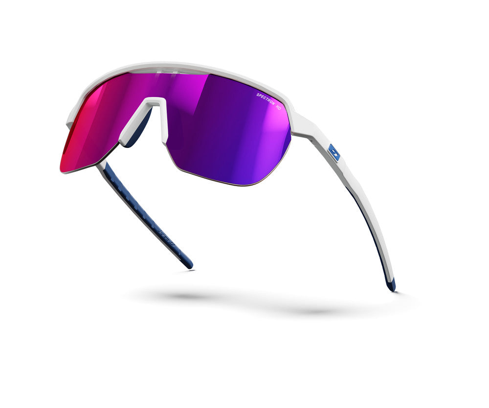Julbo Frequency Groupama-FDJ Sportbrille – Weiß / Blau – Spectron HD 3 – Detailansicht