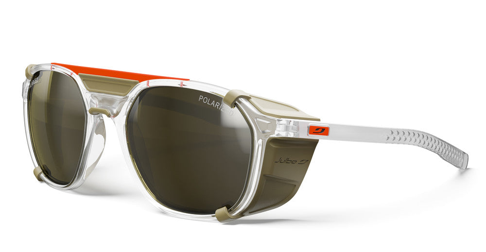 Julbo Slack Cover Sportbrille – Kristall / Camel – Spectron 3 Polarized – Frontansicht
