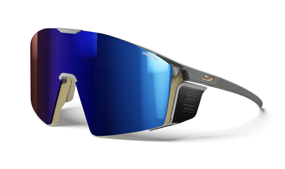 Julbo Edge Cover Sportbrille – Dunkelbraun / Braun – REACTIV 2-4 – Frontansicht