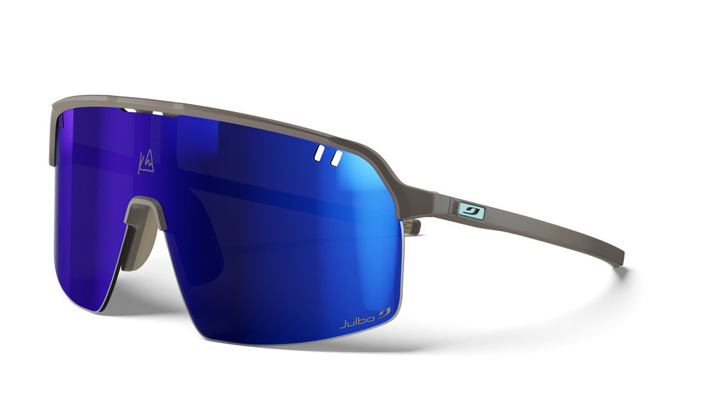 Julbo Intensity Kilian Jornet Sportbrille – Dunkelbraun / Hellbraun – REACTIV 1-3 High Contrast – Frontansicht