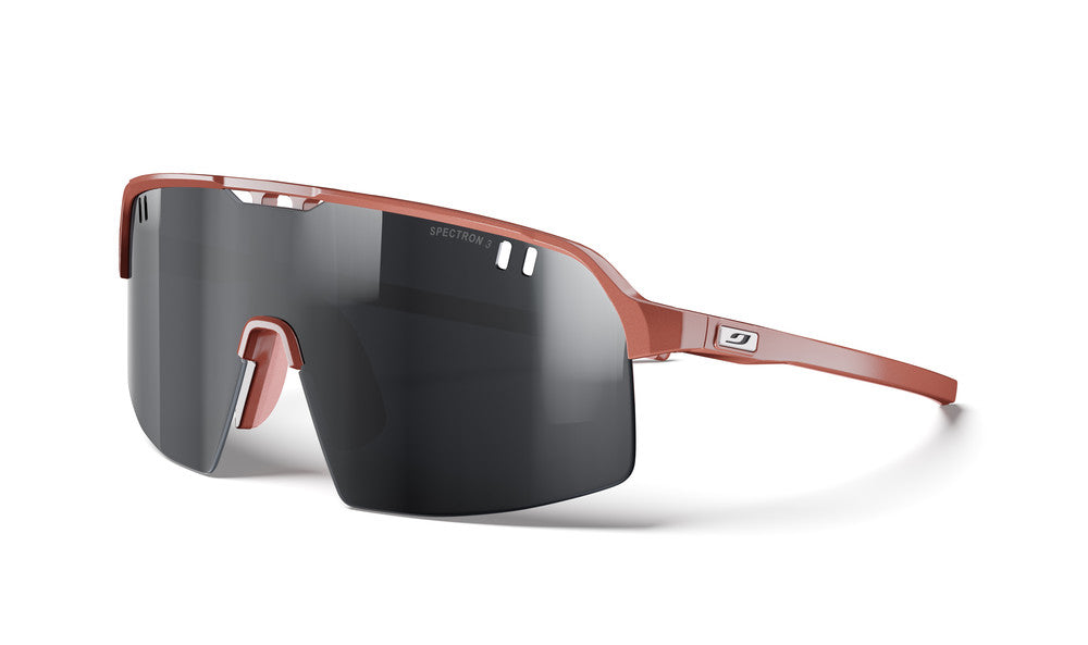 Julbo Intensity Neo Kinder-Sportbrille – Dunkelrosa / Hellrosa – Spectron 3 – Frontansicht