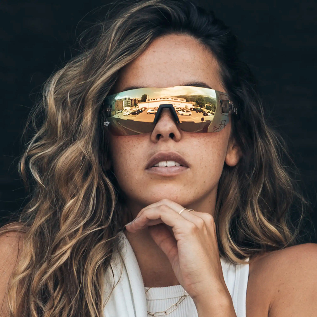 gloryfy G25 silver Sportbrille – Tragebild Damen