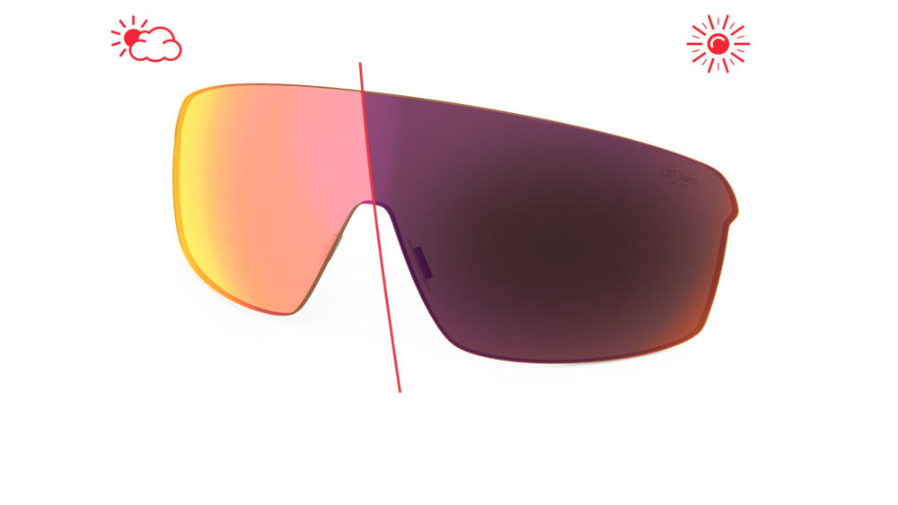 evil eye Wechselglas LST® VARiO purple M für traileye pro & traileye