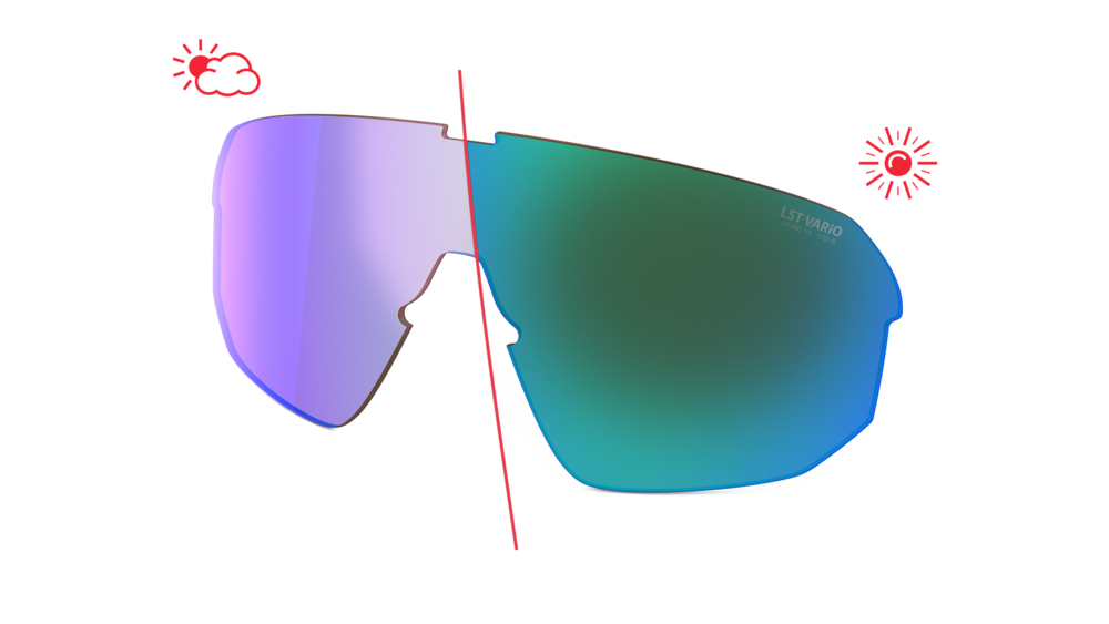 evil eye Wechselglas LST® VARiO blue-green M für trailsense II