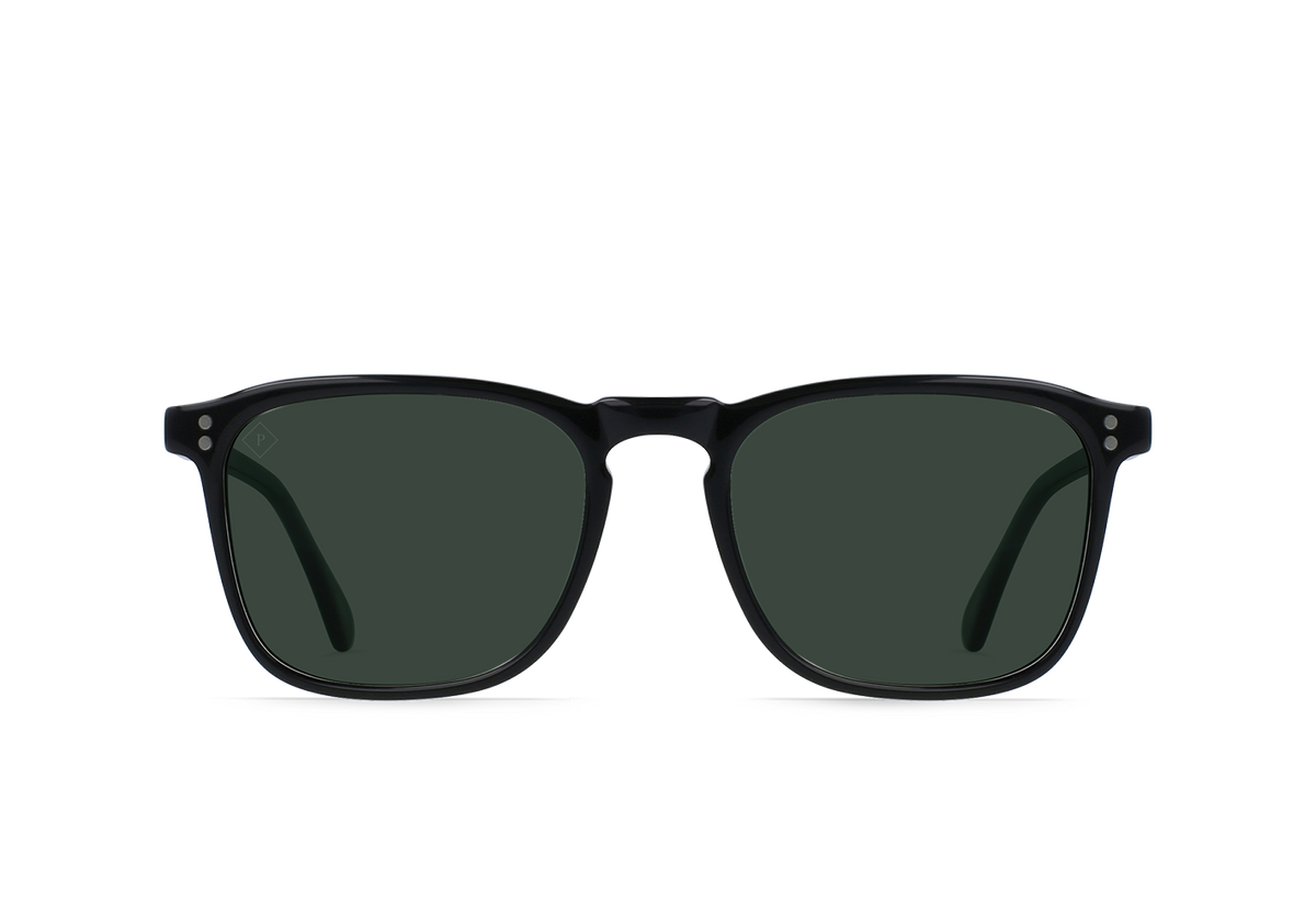 Raen Wiley 56 Sonnenbrille – Recycled Black / Green Polarized