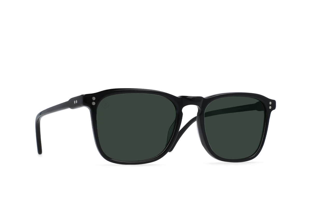 Raen Wiley 56 Sonnenbrille – Recycled Black / Green Polarized
