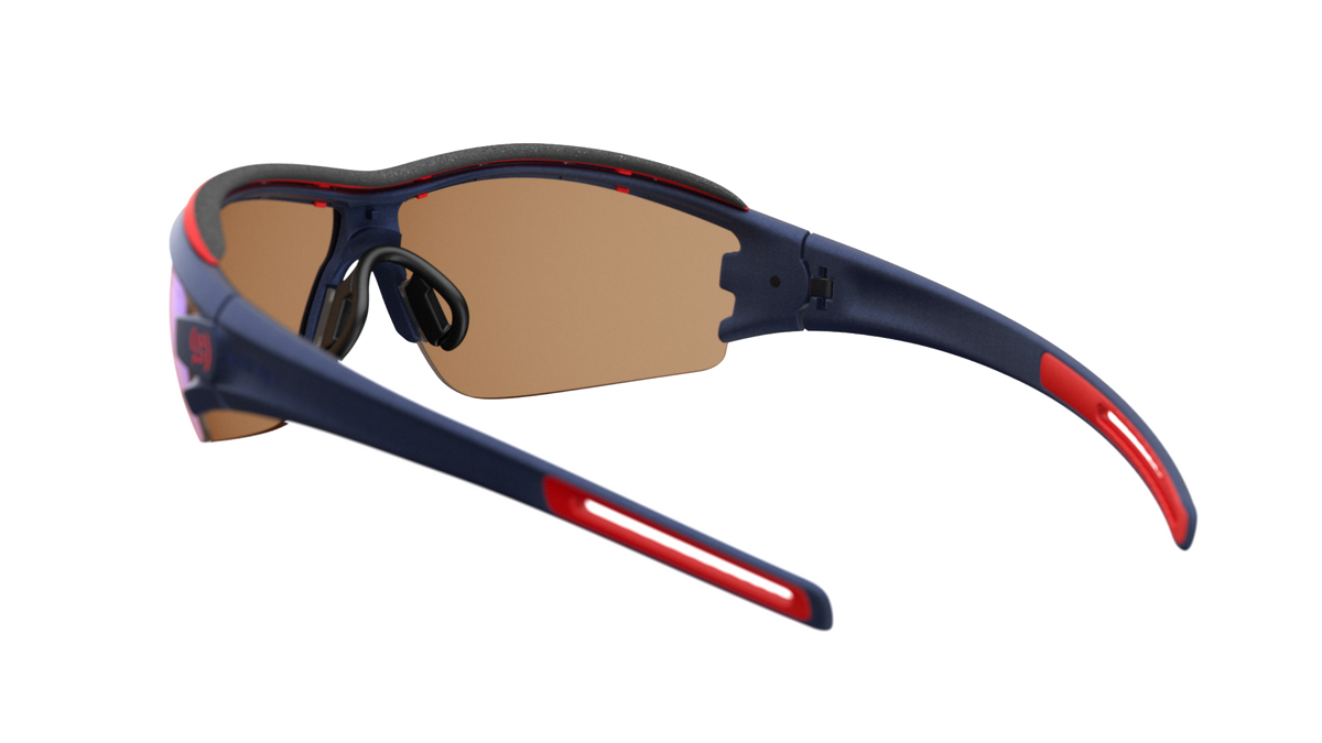 evil eye trace pro Sportbrille – navy metallic – LST® blue light VARiO M – Rückansicht