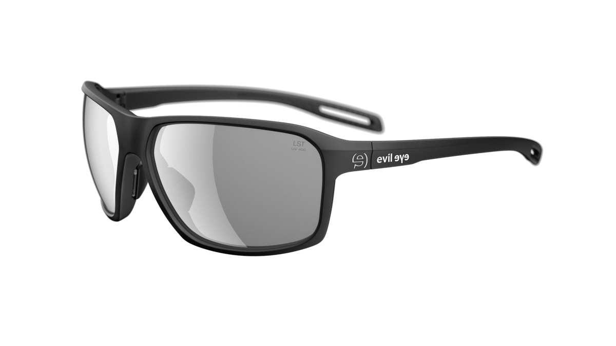 evil eye nook Sportbrille – black matt – LST® grey silver M – Seitenansicht