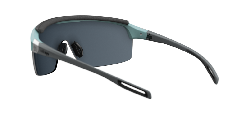 evil eye traileye pro Sportbrille – sky grey matt – LST® grey silver M – Rückansicht