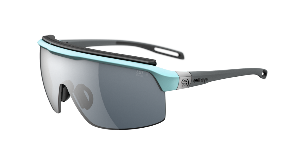 evil eye traileye pro Sportbrille – sky grey matt – LST® grey silver M – Seitenansicht