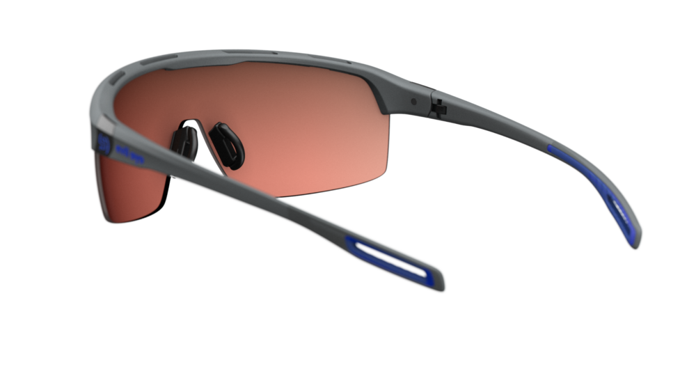 evil eye traileye Sportbrille – dark grey matt – LST® active blue M – Rückansicht