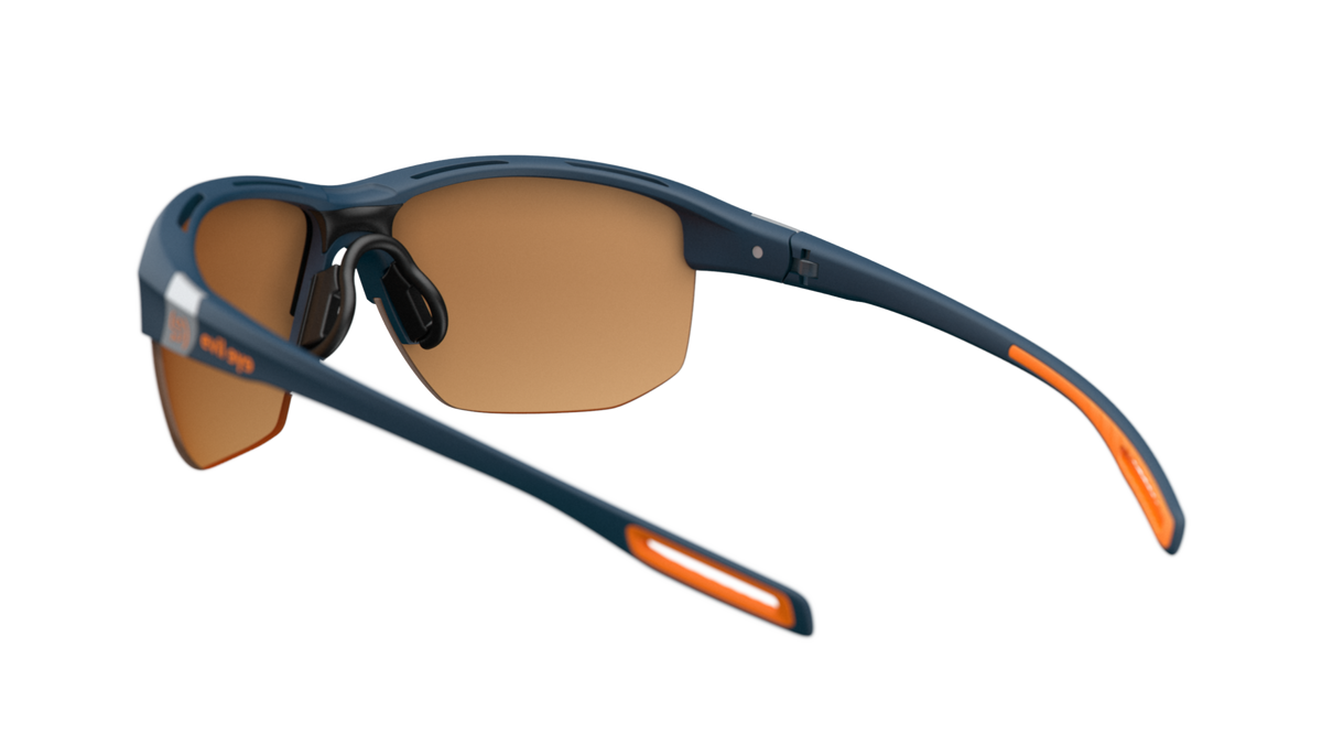 evil eye elate.t Sportbrille – dark blue matt – LST® VARiO blue-green M – Rückansicht