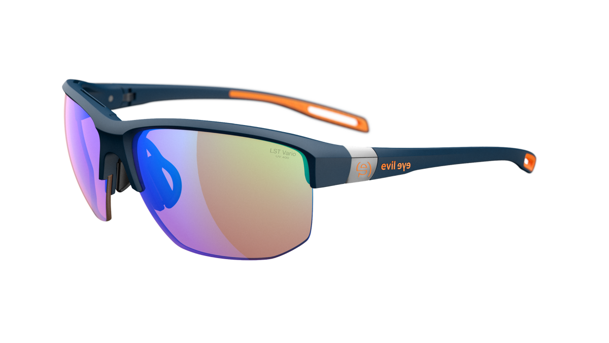 evil eye elate.t E019 Sportbrille – 4600 dark blue matt – LST® VARiO blue-green M – Seitenansicht