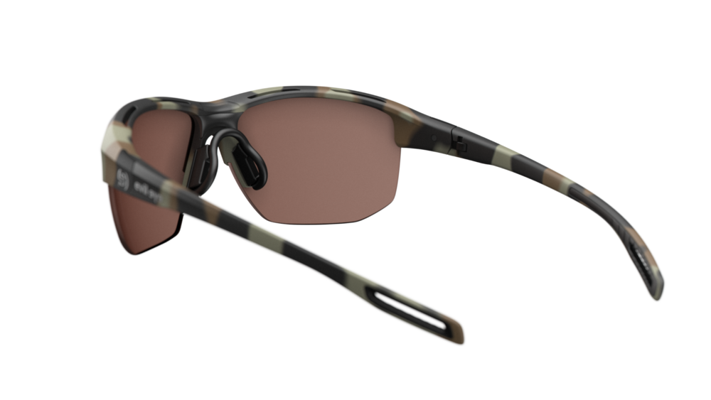 evil eye elate.t Sportbrille – camo matt – LST® contrast silver M – Rückansicht