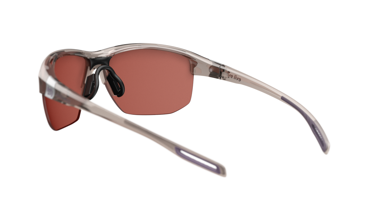 evil eye elate.t Sportbrille – rosé transparent – LST® active silver M – Rückansicht