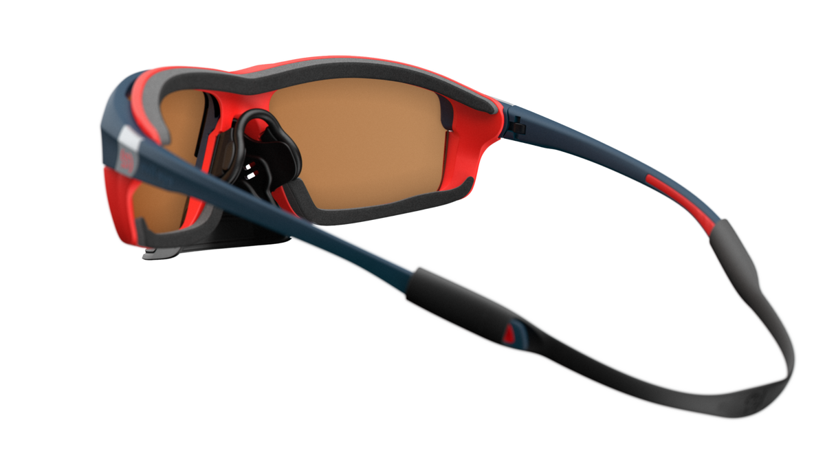 evil eye elate.o pro Sportbrille – dark blue matt – LST® blue light VARiO M – Rückansicht
