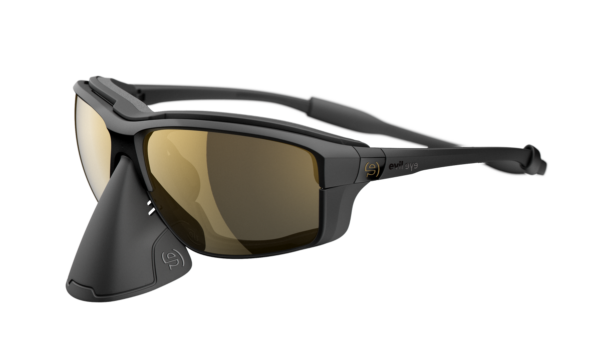evil eye elate.o pro Sportbrille – black matt – space M – Seitenansicht