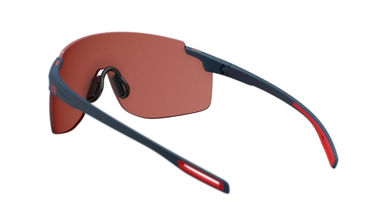 evil eye vistair-y E028 Sportbrille – 4500 dark blue matt – LST® active silver M – Rückansicht