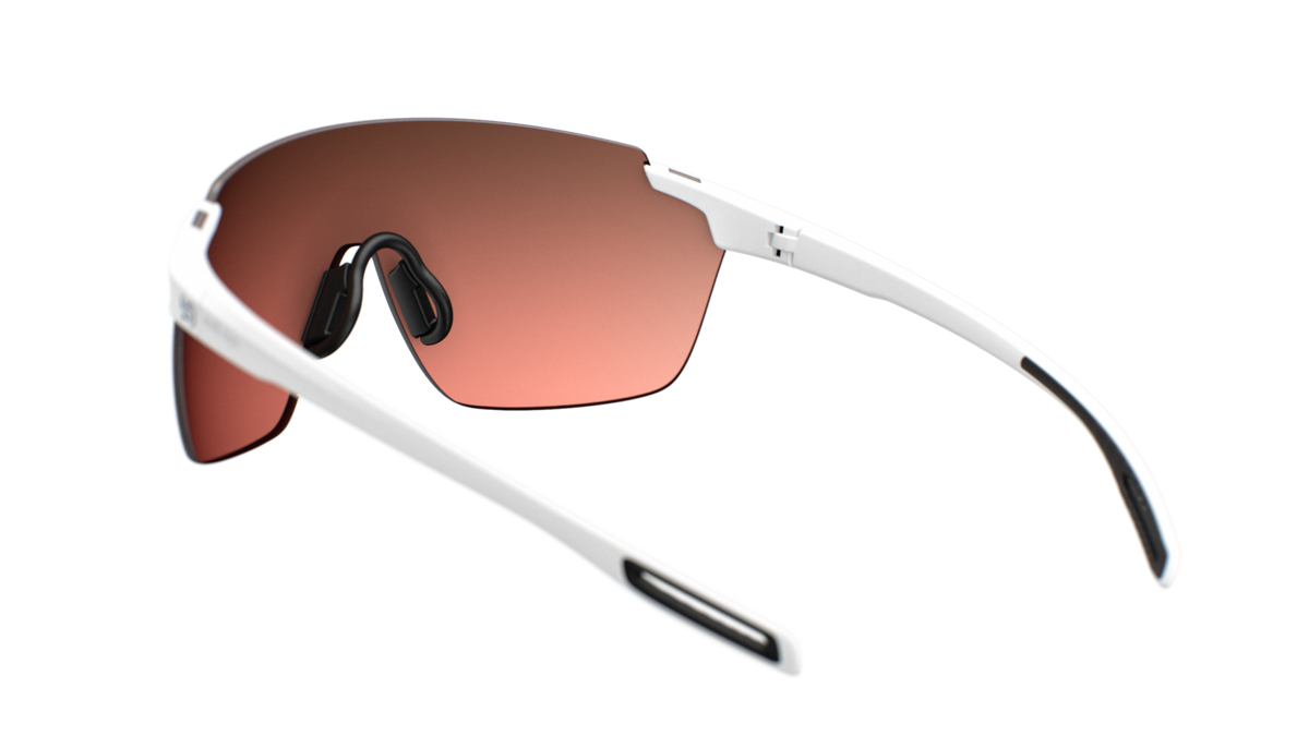 evil eye vistair-x Sportbrille – white matt – LST® active blue M – Rückansicht