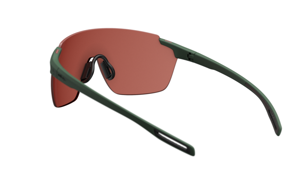evil eye vistair-x E029 Sportbrille – 5600 dark green matt – LST® active silver M – Rückansicht