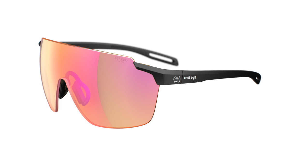 evil eye vistair-x E029 Sportbrille – 9000 black matt – LST® VARiO purple M – Seitenansicht