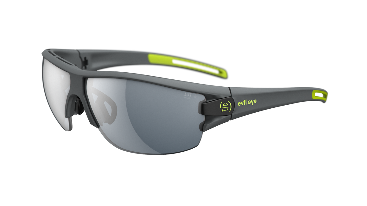 evil eye trace ng E031 Sportbrille – 6500 dark grey matt – LST® grey silver M – Seitenansicht