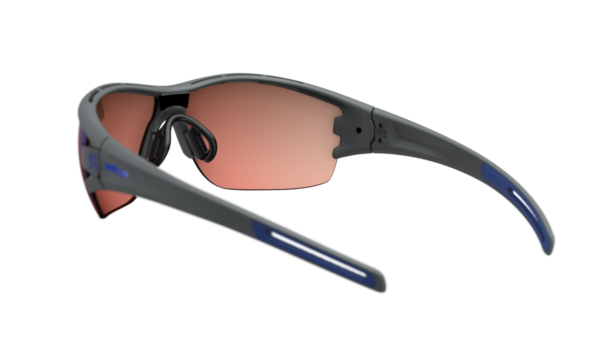 evil eye trace ng E031 Sportbrille – 6600 dark grey matt – LST® active blue M – Rückansicht