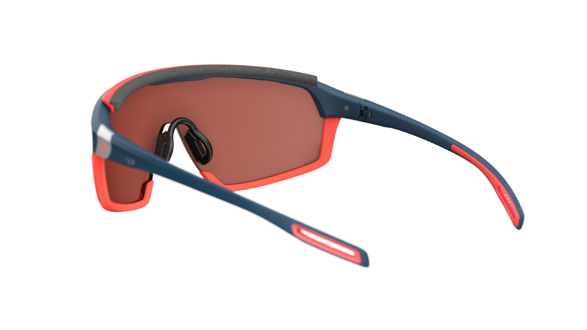 evil eye traileye ng pro Sportbrille – dark blue matt – LST® active silver M – Rückansicht