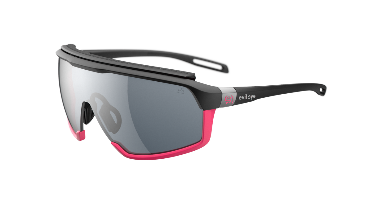 evil eye traileye ng pro E032 Sportbrille – 9200 black matt – LST® grey silver M – Seitenansicht
