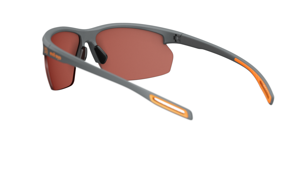 evil eye epyx-x ng Sportbrille – dark grey matt – LST® grey silver M – Rückansicht