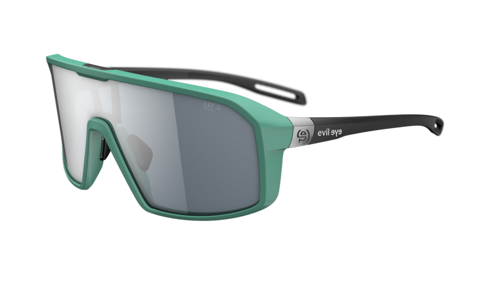 evil eye roadsense E037 Sportbrille – 5100 spearmint matt – LST® grey silver M – Seitenansicht