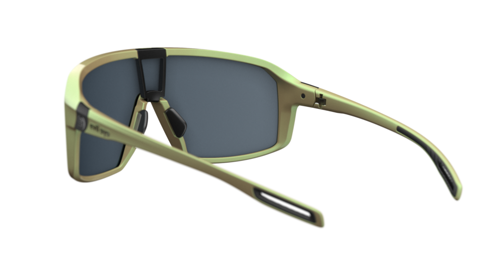 evil eye roadsense Sportbrille – dynamic green matt – LST® grey silver M – Rückansicht