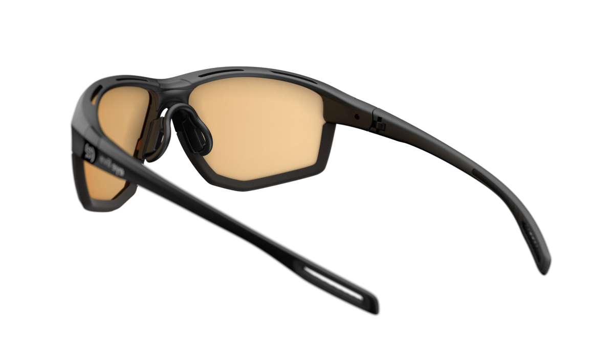 evil eye elate ng Sportbrille – black matt – LST® VARiO purple M – Rückansicht
