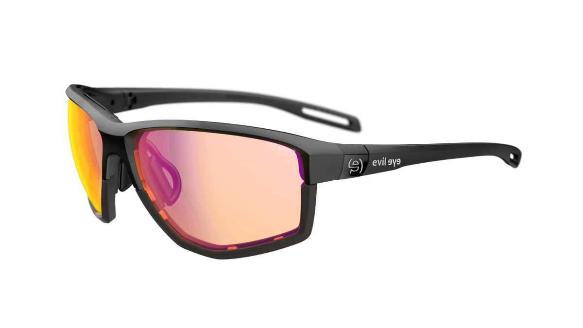 evil eye elate ng Sportbrille – black matt – LST® VARiO purple M – Seitenansicht