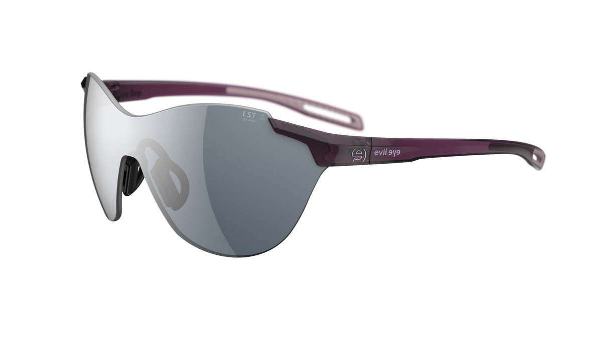 evil eye vistair-f Sportbrille – blackberry transparent – LST® grey silver M – Seitenansicht
