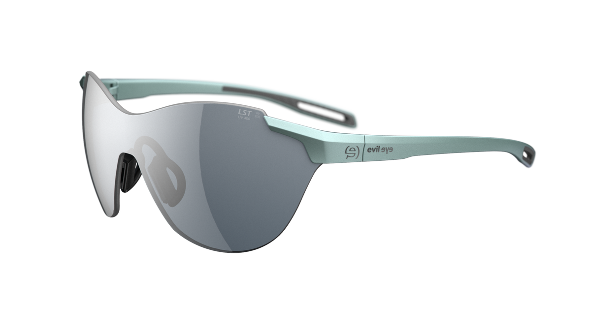 evil eye vistair-f E040 Sportbrille – 5000 ocean metallic – LST® grey silver M – Seitenansicht