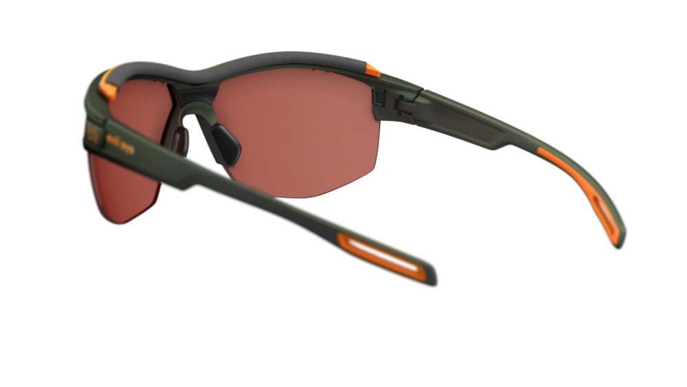 evil eye pathline pro Sportbrille – dark green metallic – LST® active silver M – Rückansicht