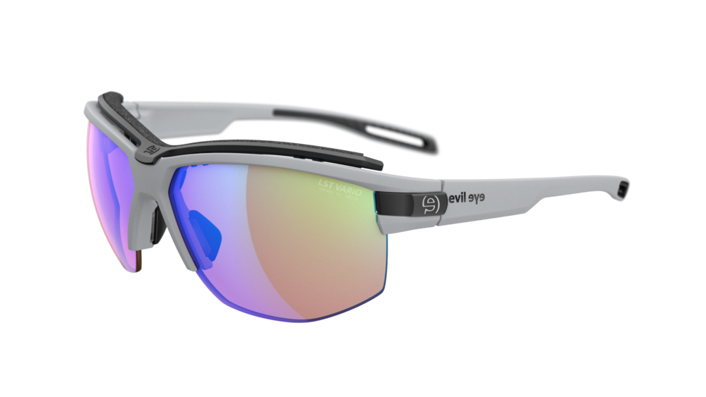 evil eye pathline pro Sportbrille – moonstone grey matt – LST® VARiO blue-green M – Seitenansicht