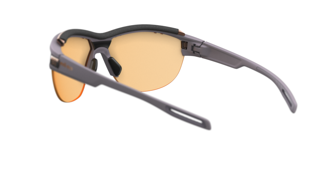 evil eye pathline.f pro E043 Sportbrille – 4100 purple ash matt – LST® VARiO purple M – Rückansicht