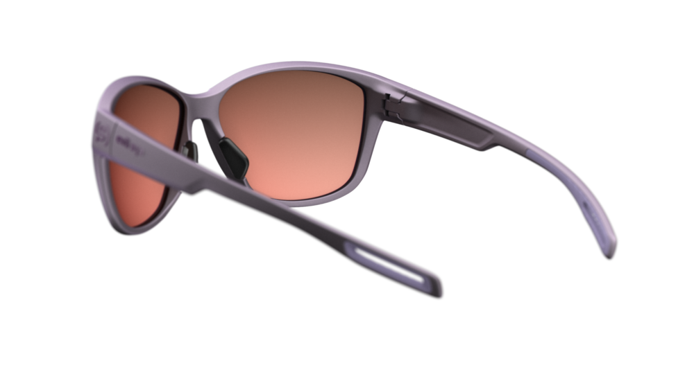 evil eye pika Sportbrille – grey violet metallic – LST® active blue M – Rückansicht