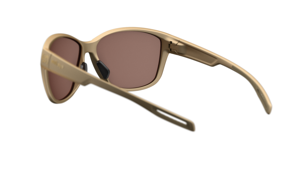 evil eye pika E044 Sportbrille – 6100 bronze metallic – LST® contrast silver M – Rückansicht