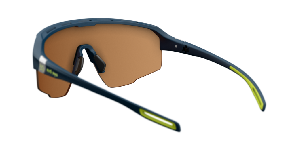 evil eye trailsense Sportbrille – dark blue matt – LST® VARiO blue-green M – Rückansicht