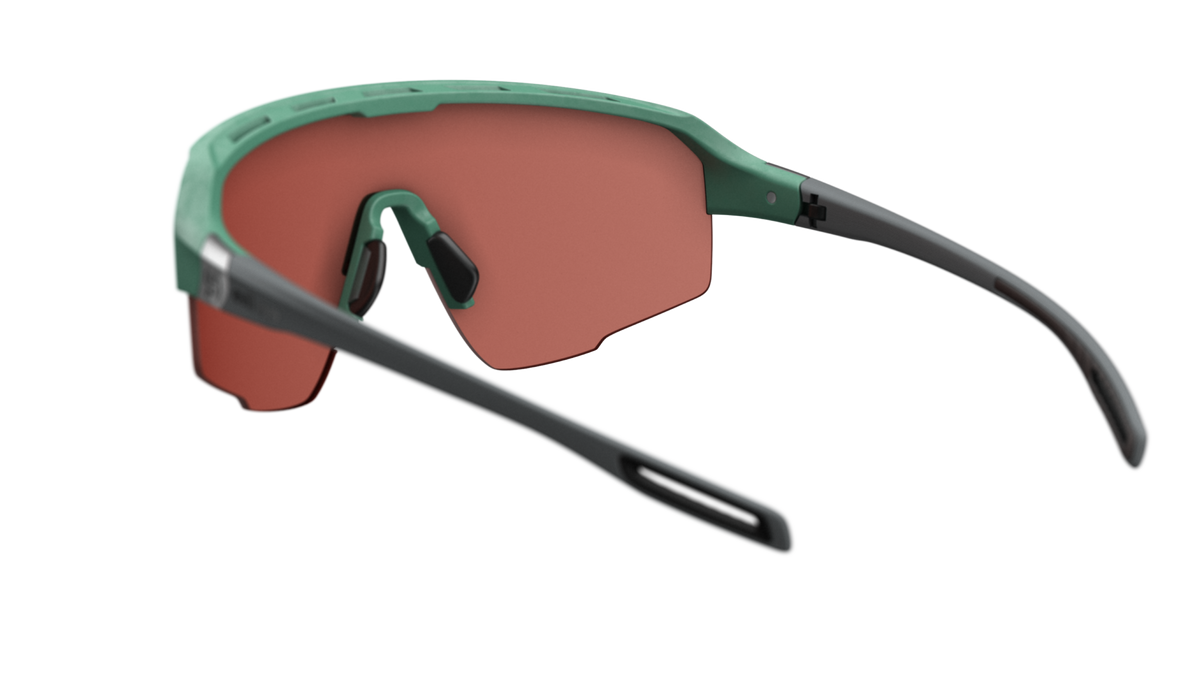 evil eye trailsense Sportbrille – raw green matt – LST® active silver M – Rückansicht