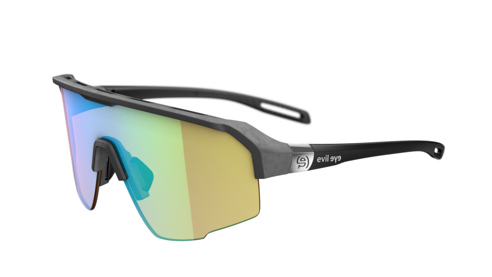 evil eye trailsense Sportbrille – raw grey matt – LST® VARiO blue-green M – Seitenansicht