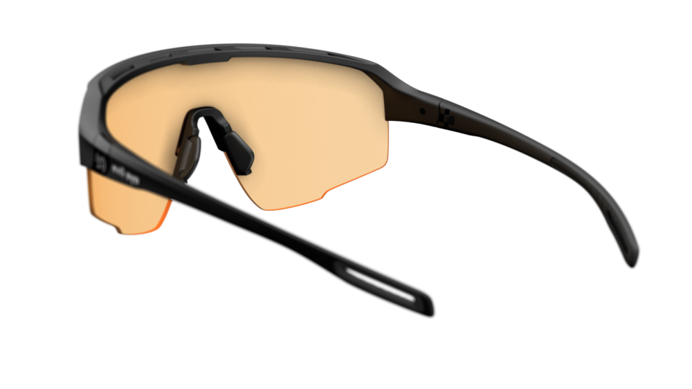 evil eye trailsense Sportbrille – black matt – LST® VARiO purple M – Rückansicht