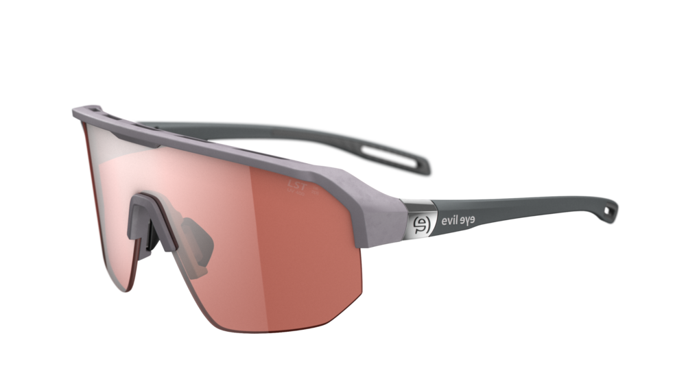 evil eye trailsense II Sportbrille – raw purple ash matt – LST® active silver M – Seitenansicht