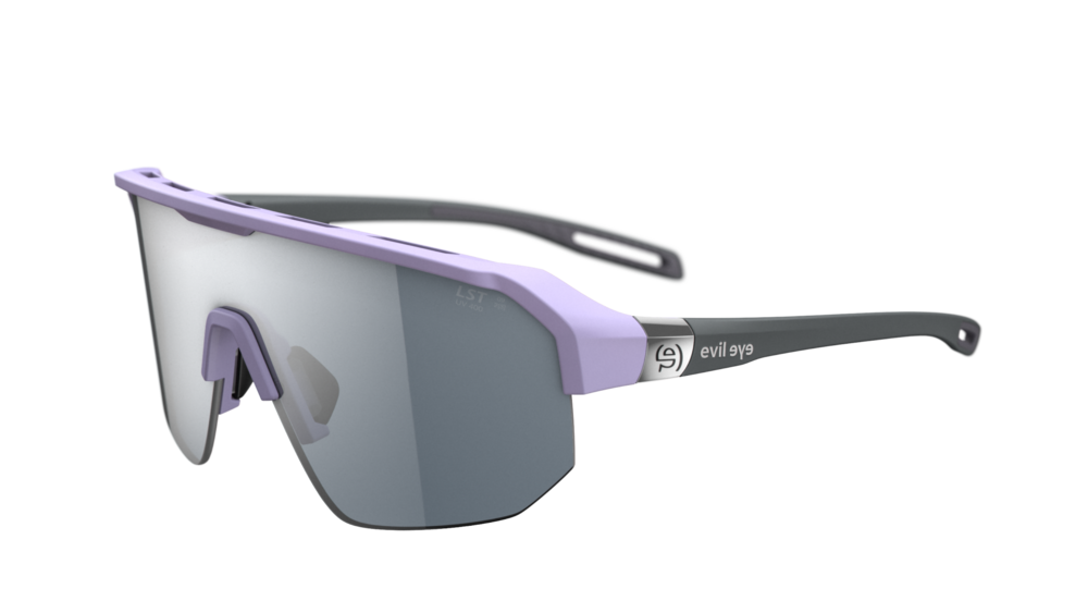 evil eye trailsense II E046 Sportbrille – 4200 grape matt – LST® grey silver M – Seitenansicht
