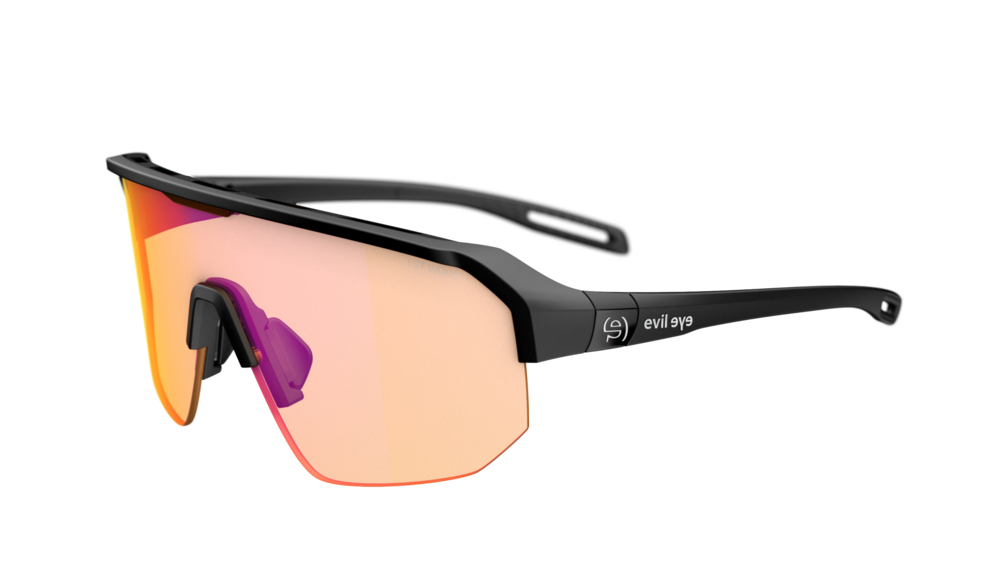evil eye trailsense II Sportbrille – black matt – LST® VARiO purple M – Seitenansicht