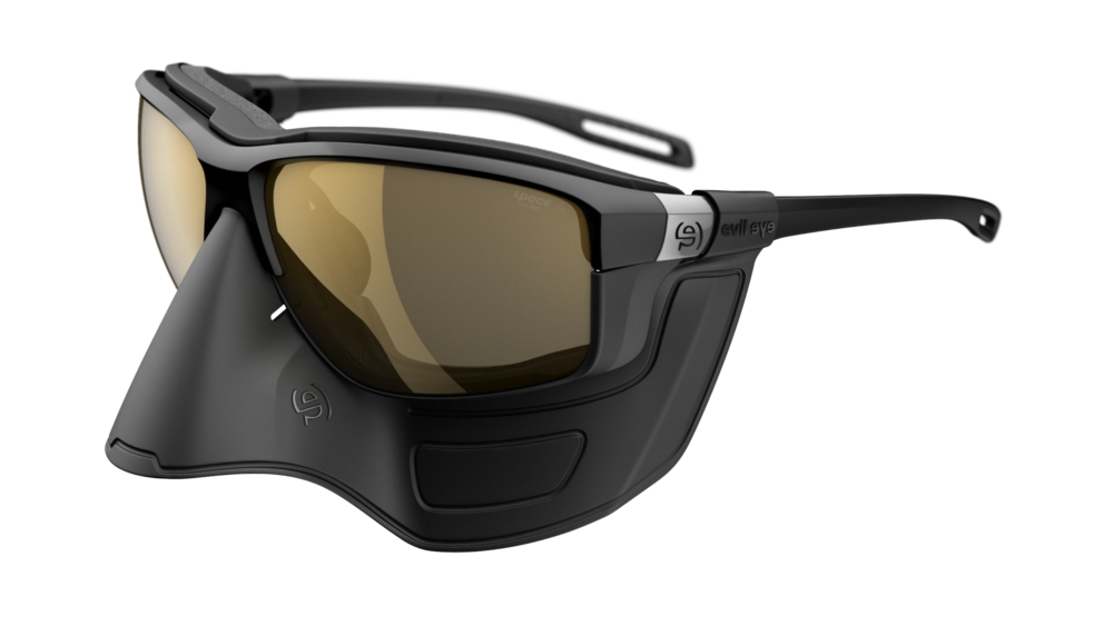evil eye elate extreme E047 Sportbrille – 9000 black matt – space M – Rückansicht