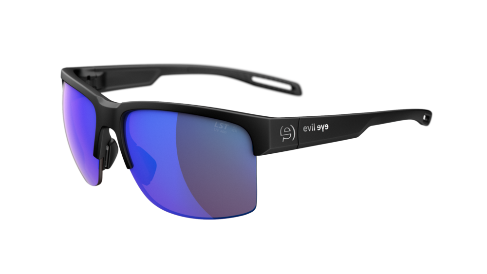 evil eye coastline Sportbrille – black matt – LST® active blue M – Seitenansicht